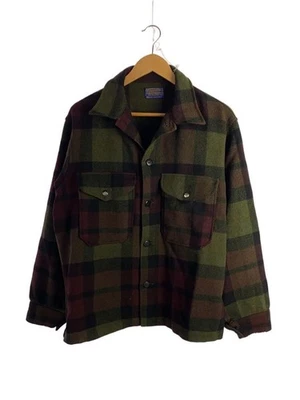 PENDLETON Jacket M Wool Multi color Check 70s Damaged - Image 1 of 4