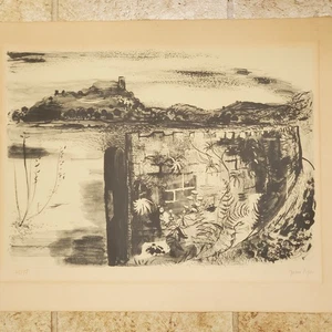 Vintage 1955 Castle 27/75 Ltd Ed Original Lithograph John Piper British Artist - Picture 1 of 6