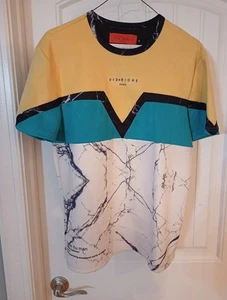 Vie Riche Paris Shirt Adult Colorblock Pullover  - Picture 1 of 7