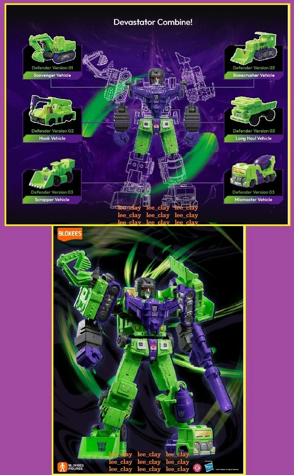 Transformers BLOKEES DEVASTATOR COMBINER 6PK NEW! ONLY NEED UPGRADE KIT! - Image 1 of 1