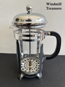 PYREX CHROM 8 TASSEN CAFETIERRE FRENCH PRESS - GUTER ZUSTAND - Bild 1 von 10