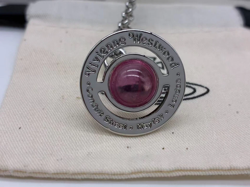 Vivienne Westwood Small Orb Necklace PINK P516987 - Image 1 of 4