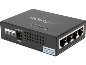StarTech POEINJ4G 4 ports Gigabit midspan - Injecteur PoE+ - 802.3at / af - Photo 1/5