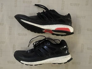Pre-owned Men’s Adidas Energy Boost Size 8 Black Running Shoes - Picture 1 of 6