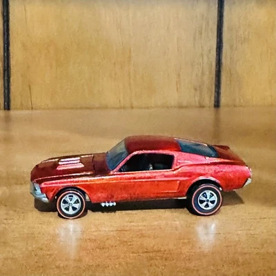 🚨ORIGINAL Hot Wheels Redline 1968 HK Mustang INTENSE Chrome-Like RED NMINT🚨 - Image 1 of 4
