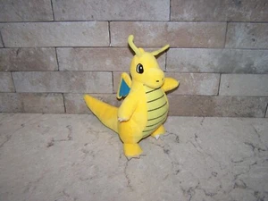 Pokemon Stofftier Spielzeug Dragonite Taschenmonster Plüschtier 9 Zoll gelb blaue Flügel - Bild 1 von 6