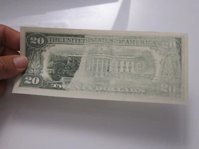 1985 $20 Printing Error on Back #L24636187K - Image 1 of 4