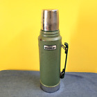Stanley Thermos Classic Vintage Vacuum Bottle Aladdin Green 1 Qt Usa A944dh Prop