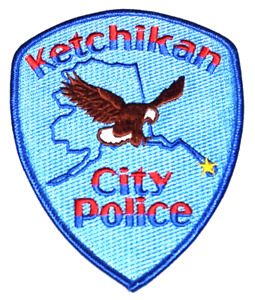 KETCHIKAN – CITY POLICE - ALASKA AK Sheriff Police Patch FLYING EAGLE CITY STAR