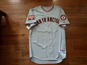 2007 GIANTS JUSTIN KNOEDLER GAME USED WORN ROAD JERSEY TEAM STAMP & COA SIZE 48 - Picture 1 of 4