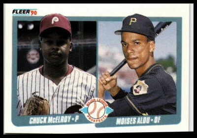 1990 Fleer #650 Chuck McElroy / Moises Alou - Image 1 of 2