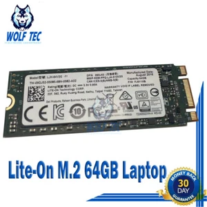NEW! LJH-64V2G Lite-On M.2 64GB Laptop Solid State Drive Card 9DJ52 2260 SSD - Picture 1 of 6