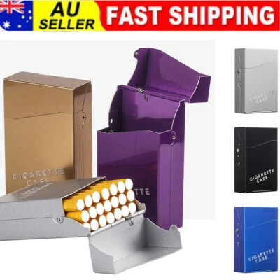 Waterproof Alloy Pocket Cigarette Case Cigar-Storage Box Holder Container - image 1 of 4