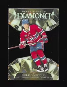 COLE CAUFIELD 2023-24 BLACK DIAMOND GALLERY DIE CUT acetate - very cool card - Picture 1 of 2