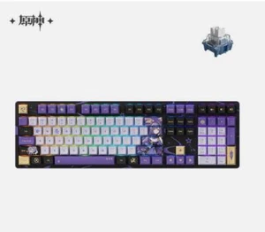 MiHoYo Offical Genshin Impact KeQing Wired TTC RGB JDA Mechanical Keyboard Gift - Picture 1 of 11