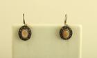 Vintage sterling silver marcasite and mother of pearl Earrings
