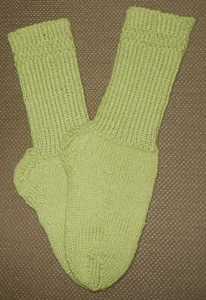 NEW Warm and Soft Hand Knit Socks (7.5 inches length) - Picture 1 of 1