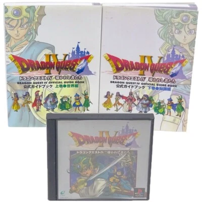 DRAGON QUEST IV + 2 Libros PS1 Sony Japón Importación PlayStation PSX NTSC No Manual Foto 1 de 4