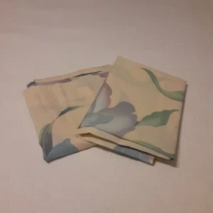 Vintage Sears Iris Vorhänge gedeckte weiche Farbtöne 64,5" - Bild 1 von 8