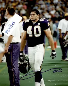 Foto autografata 8x10 Jim Kleinsasser Minnesota Vikings COA North Dakota #7 - Foto 1 di 1