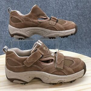 Golf Mocs Shoes Mens 7.5 M Golf Cleats Sneakers GF337-5 Brown Hook & Loop NEW