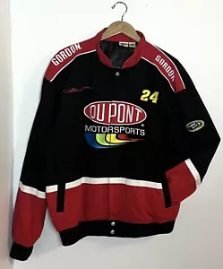 NASCAR Jeff Gordon Jacket Dupont Motorsport Winner’s Circle Black Coat Men’s XL - Picture 1 of 9