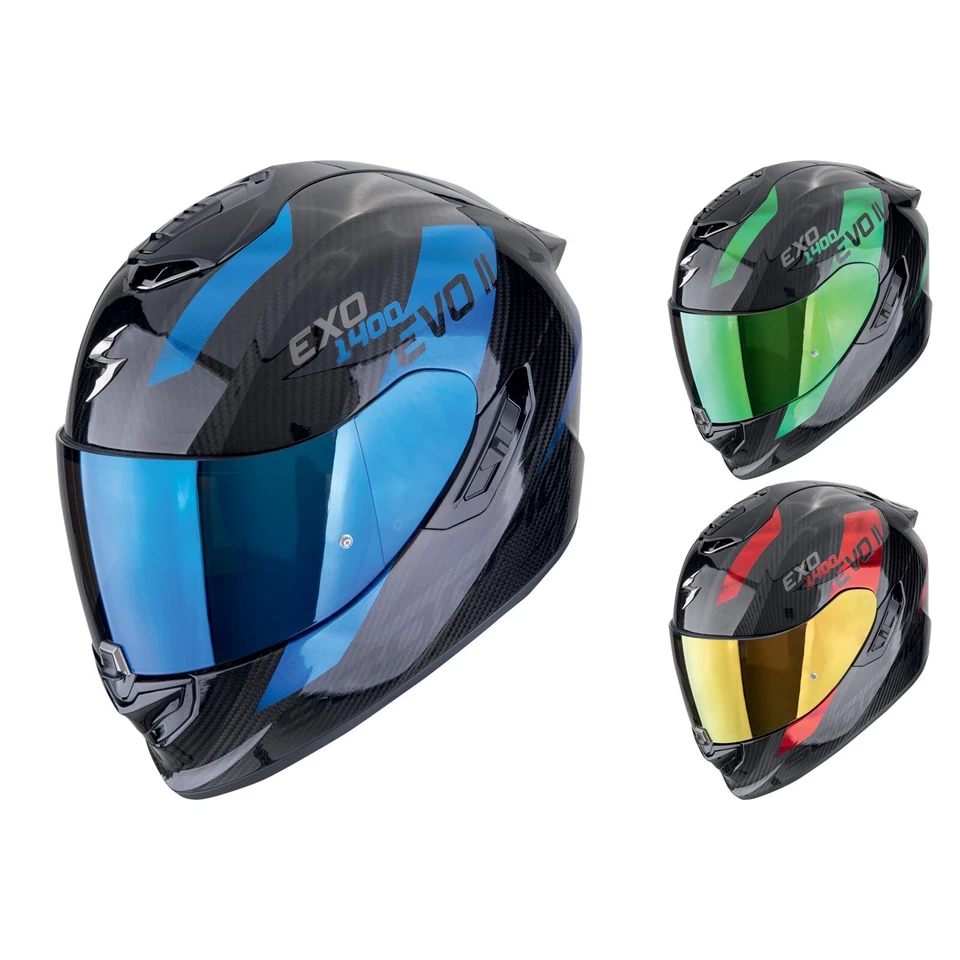 Scorpion Motorrad Helm - EXO-1400 EVO 2 II Carbon Air Platted - Integralhelm - Bild 1 von 1