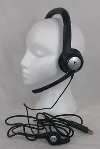 Logitech H390 Stereo On-Ear Corded USB Headset w/ Mic & Volume Control - Picture 1 of 10