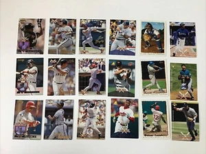 1995 NATIONAL PACKTIME BASEBALL Complete 18 CARD Promo SET Topps, Donruss, UD - Picture 1 of 1