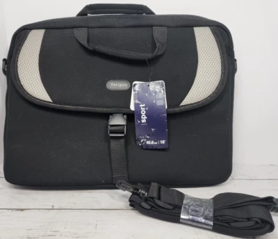Targus Sport Laptop 16" Bag, Black w/Gray Mesh Accent, Handle or Shoulder Strap - Image 1 of 4