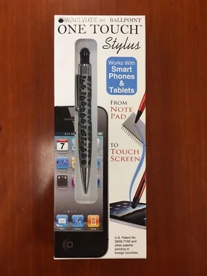 MonteVerde One Touch Ballpoint Pen & Stylus - Grey Skins - Image 1 of 2