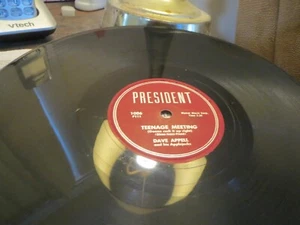 78RPM President Dave Appell - Teenage (Rock Right) / Ooh Baby, nice playing E- - Picture 1 of 6