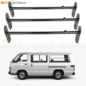 35.5-63" 3 Bar Roof Rack Fits Ford GMC Chevrolet Van Ladder Rack Luggage Carrier - Imagen 1 de 8