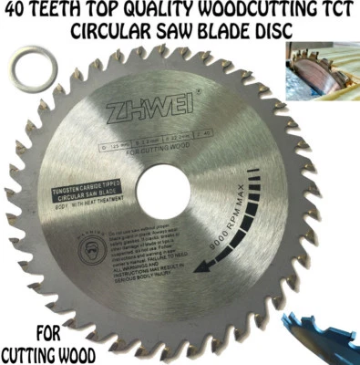 Top Quality Wood Cutting TCT Circular Saw Blade Disc 110,115,125 mm x 40 Teeth - image 1 of 4