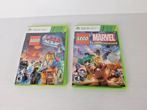 LEGO Xbox 360 Juegos LEGO Película y Marvel Super Heroes - Imagen 1 de 3
