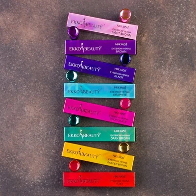 Henna for Eyebrows Ekko Beauty Eyebrow Tinting Color Brow Henna 8 shades - Image 1 of 2