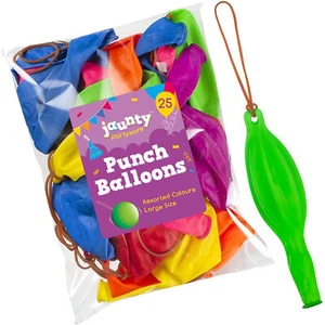 25 LARGE PUNCH BALLOONS Party Bag Fillers Goody CHILDRENS Loot Bag Toys Birthday - Picture 1 of 7