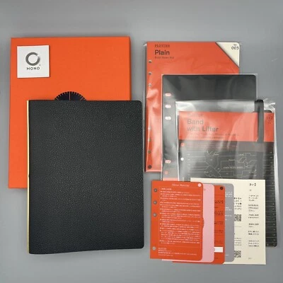 Carpeta de cuero retráctil PLOTTER 5003 A5 6 anillos con accesorios NUEVO de Japón Foto 1 de 4