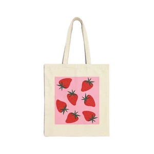 Sweet Strawberry Tote Bag - Picture 1 of 9