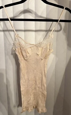 Camiseta vintage Hanro para mujer camisola doblada seda/algodón nueva con etiquetas Foto 1 de 4