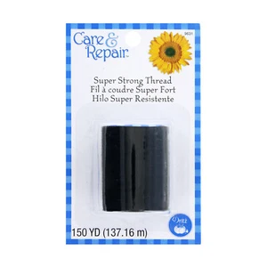 Dritz Care &amp; Repair Super Strong Thread 150 Yards, Black - Picture 1 of 2