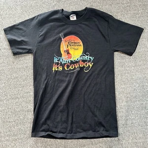 Vintage Jerzees Santa Clarita COWBOY FESTIVAL California Herren Small T-Shirt - Bild 1 von 6