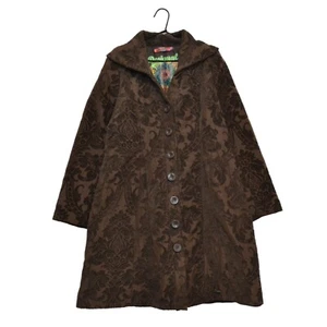 Desigual Brown Women’s Barocco Jacket Coat Size 44 - Picture 1 of 7