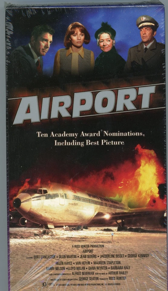 Airport, Dean Martin, Burt Lancaster, 1970, VHS Factory Sealed, Movie, NEW - Image 1 of 1