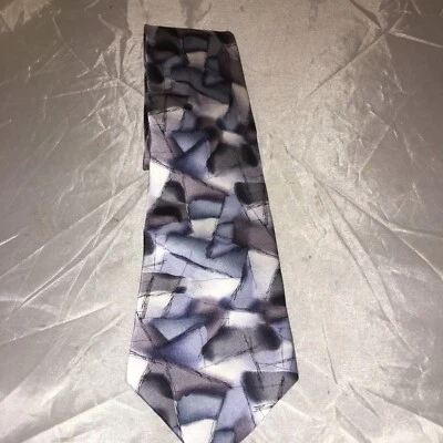 Corbata de seda abstracta para hombre J.Garcia The Blue Iceberg Collection 15 hecha a mano Foto 1 de 4