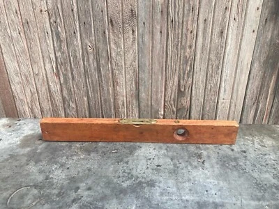 Vintage Disston & Morss Embossed Wood Level Keystone Tool Works Philadelphia USA - Image 1 of 4