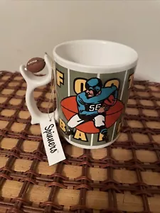 Department 56 Spinners Coffee Cup Mug Football Spins Sports Ceramic Nos - Picture 1 of 7
