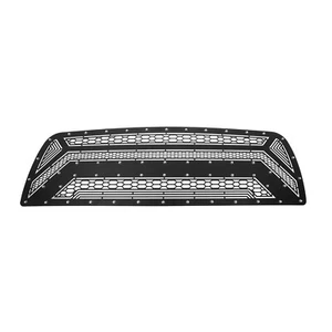 Fits 2010-2012 Dodge Ram 2500/3500 Upper Stainless Black Laser Cut Grille Insert - Picture 1 of 3