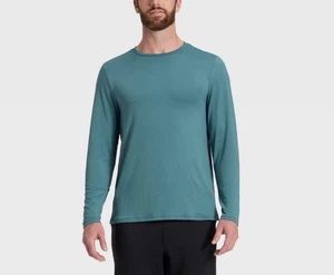 All In Motion Herren Langarm Performance Athletic T-Shirt, Teal Blue XXL - Bild 1 von 3