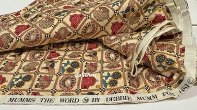 Fabric Mumms the Word 1 1/2 yards Debbie Mumm SSI Crafts Kitchen Aprons Farm - Image 1 of 4